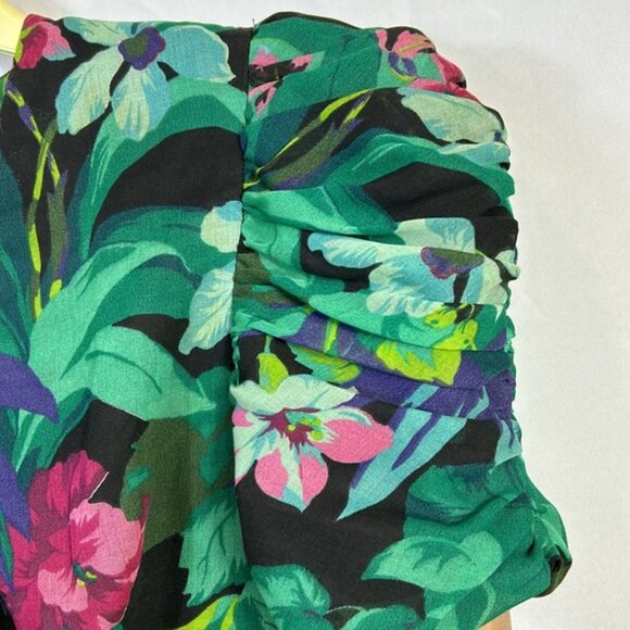 Vintage Opening Night Floral Dress Size 9/10 Excellent Condition Tulle Skirt - Picture 3 of 9